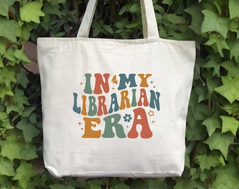 Canvas Tote Bag for Librarians, Book Lovers, Bookworms, Readers, Library Gift