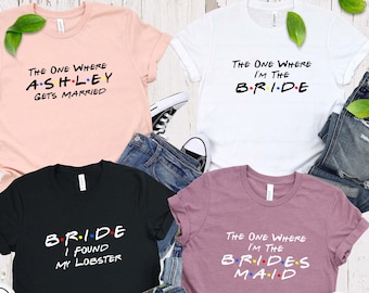 Friends Bachelorette Party T-Shirt, I Do Crew, Bride Tee