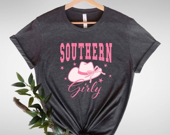 Southern Cowgirl Shirt, Southern Charm Tee, Country Girl T-Shirt, Coquette Bow Shirt, Western Style