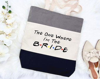 Friends Bachelorette Party Tote Bag, I Do Crew Bridal Bag
