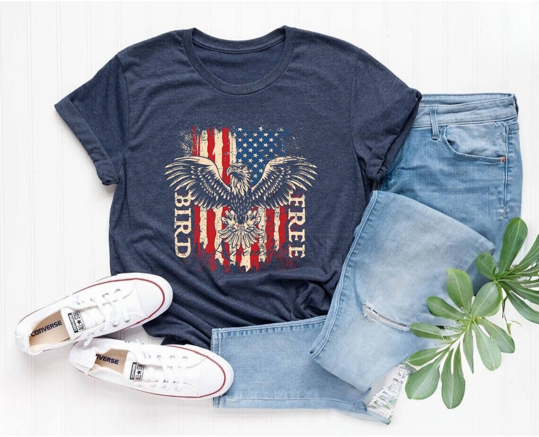 American Eagle 4th of July Flag Shirt, Patriotic Independence Day Tee ...