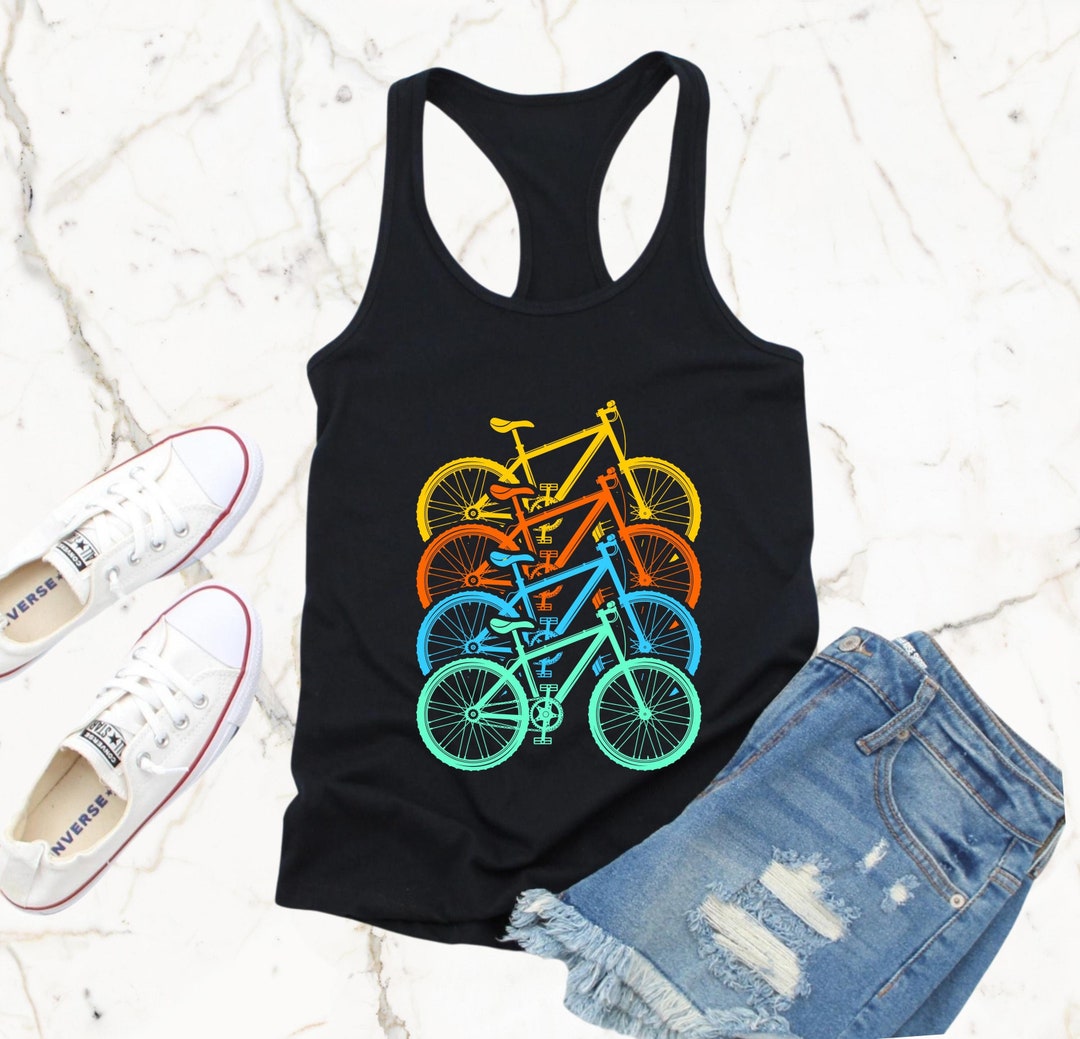 Bicycle Tank Top for Cyclists, Cycling Shirt, Bike Gift, Biking Tee ...