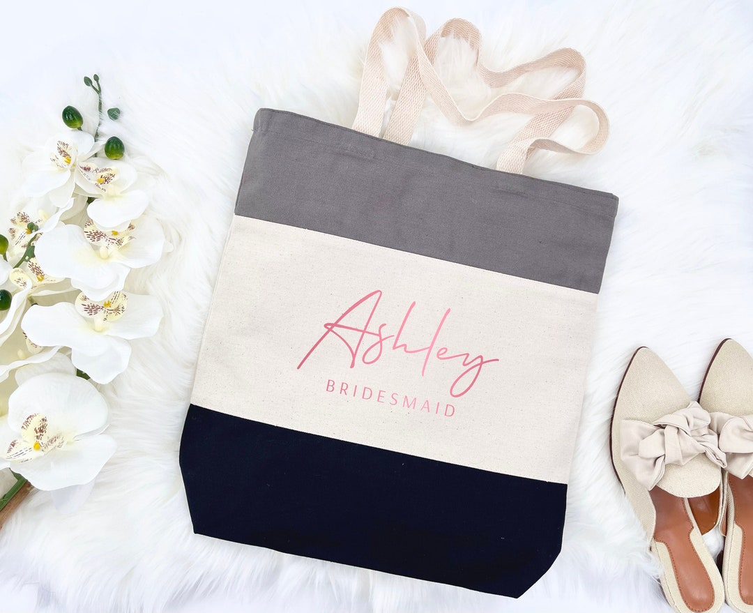 Custom Bachelorette Canvas Bag, Bridesmaid Bag, Beach Bag, Beach ...