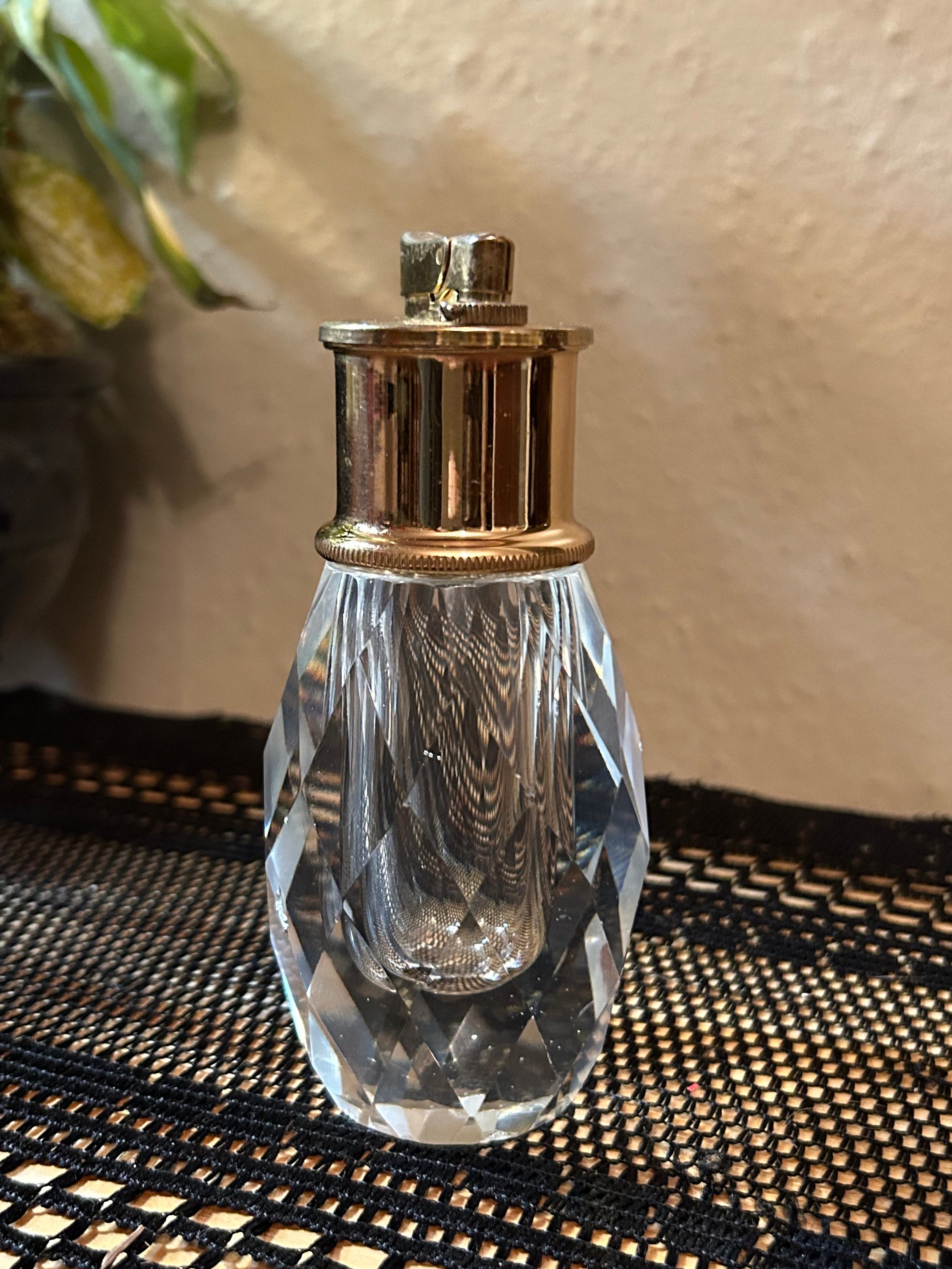 Vintage Crown Royal Faceted Crystal Lighter by Post House Japan Circa
