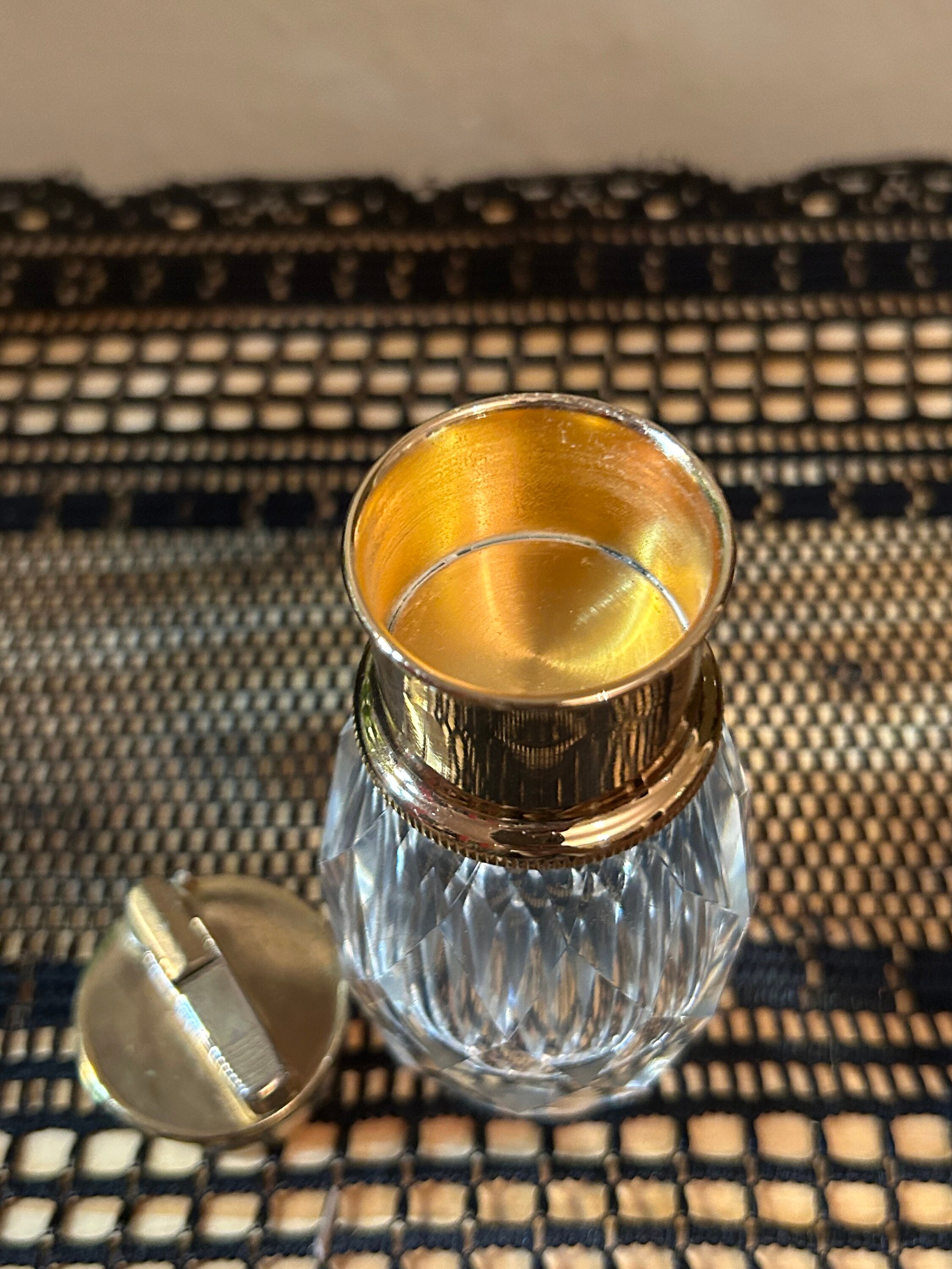 Vintage Crown Royal Faceted Crystal Lighter by Post House Japan Circa