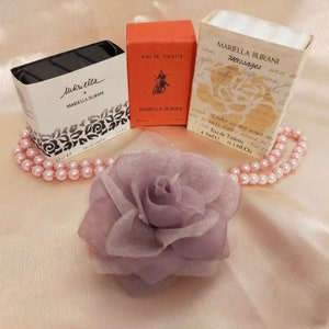 Lot MARIELLA BURANI nr.3 vintage miniature perfumes RARE collectible mignon with box