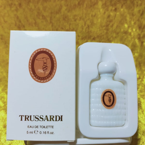 TRUSSARDI DONNA profumo miniatura vintage da collezione Raro mignon con scatola