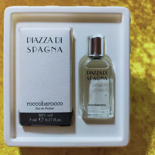 ROCCO BAROCO Piazza Di Spagna parfum de collection vintage miniature avec boîte