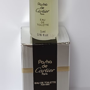 PASHA DE CARTIER men's perfume miniature vintage collectible mignon with box