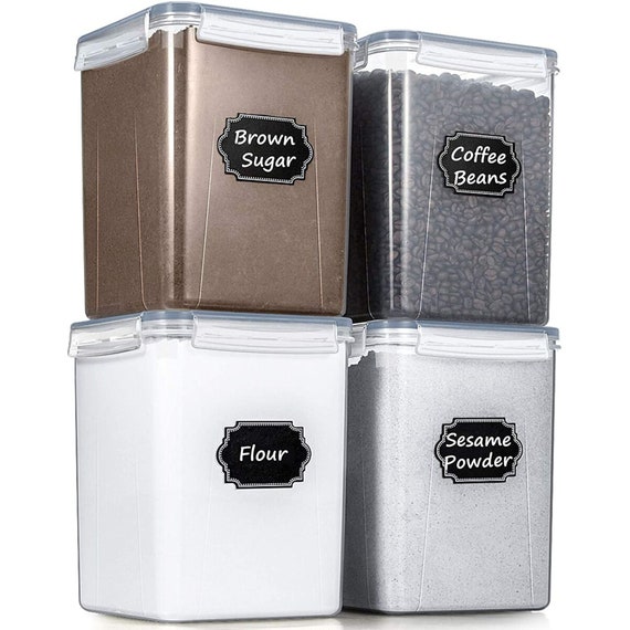 Buy Extra Large Tall 4 Pieces Airtight Food Storage Containers Kitchen  Pantry Storage Containers Flour, Sugar, Baking Supplies Etc Online in India  