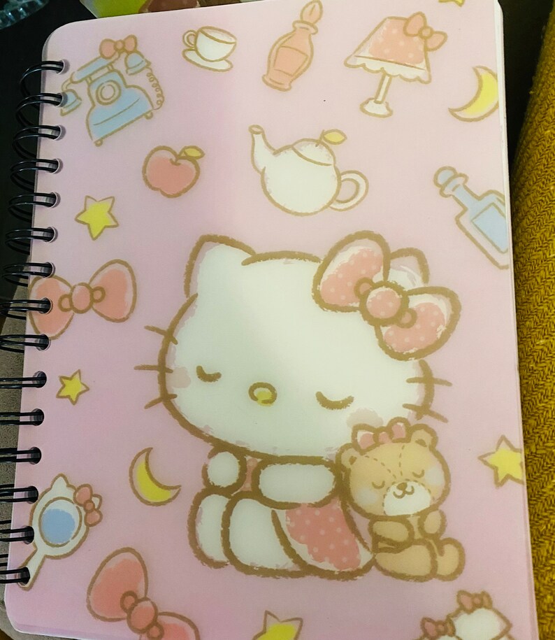 Kawaii Notebook, Kawaii School Supply, Hello Kitty Organizer,tabbed