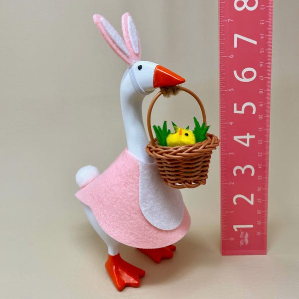 EASTER BUNNY OUTFIT for 7" Desk Goose **Outfit Only, goose is not included**