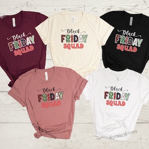 Black Friday Squad Shirts, Matching Shirts Group tee, Shopping Shirt, Black Friday Crew Shirt, Shopping Squad Shirt, Holiday Shirt Christmas