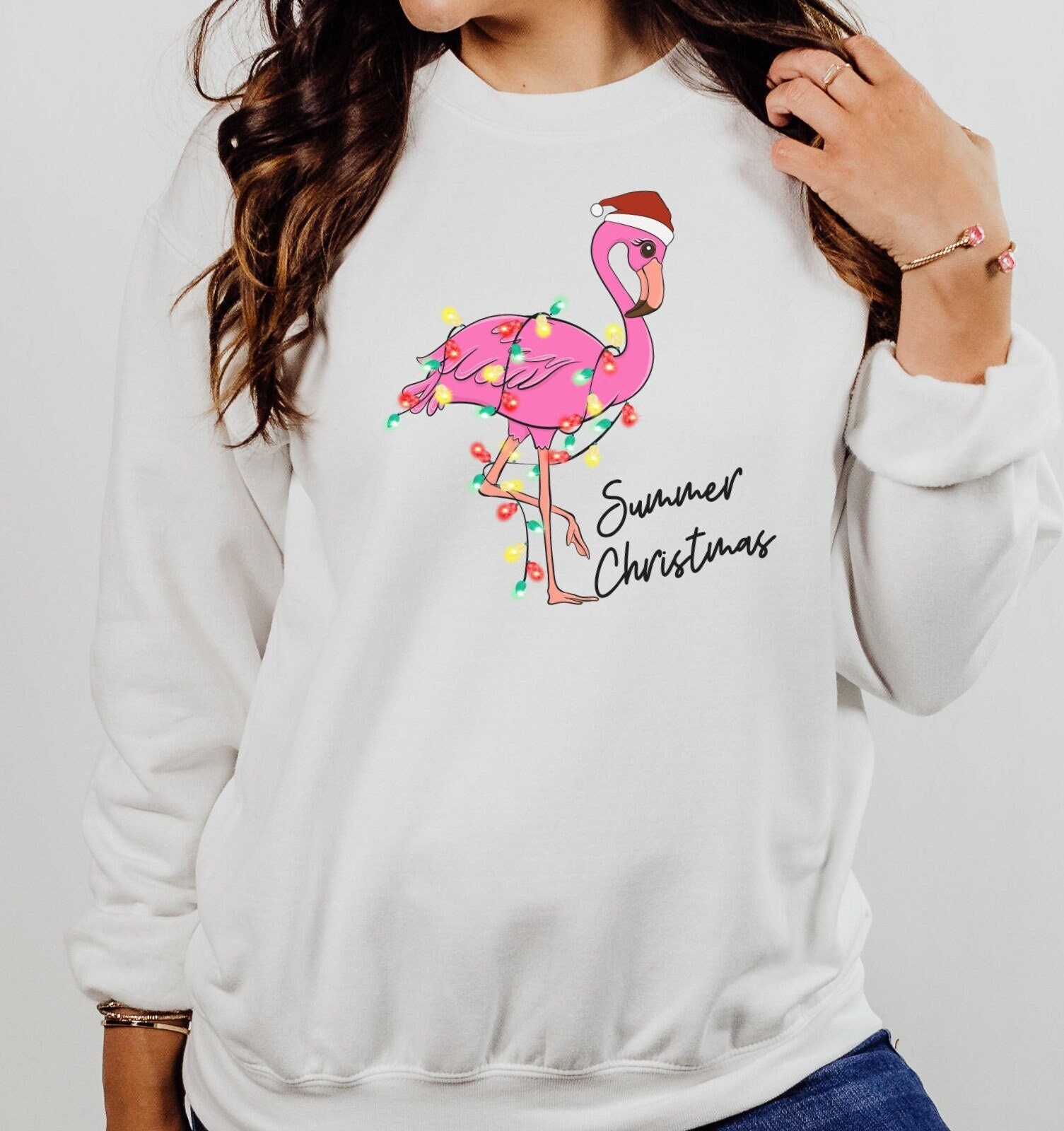 Flamingo hotsell christmas sweatshirt