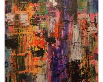 Abstract Art Print, Colorful Modern Wall Art (Digital Download)