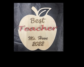 Teacher apple gift card holder