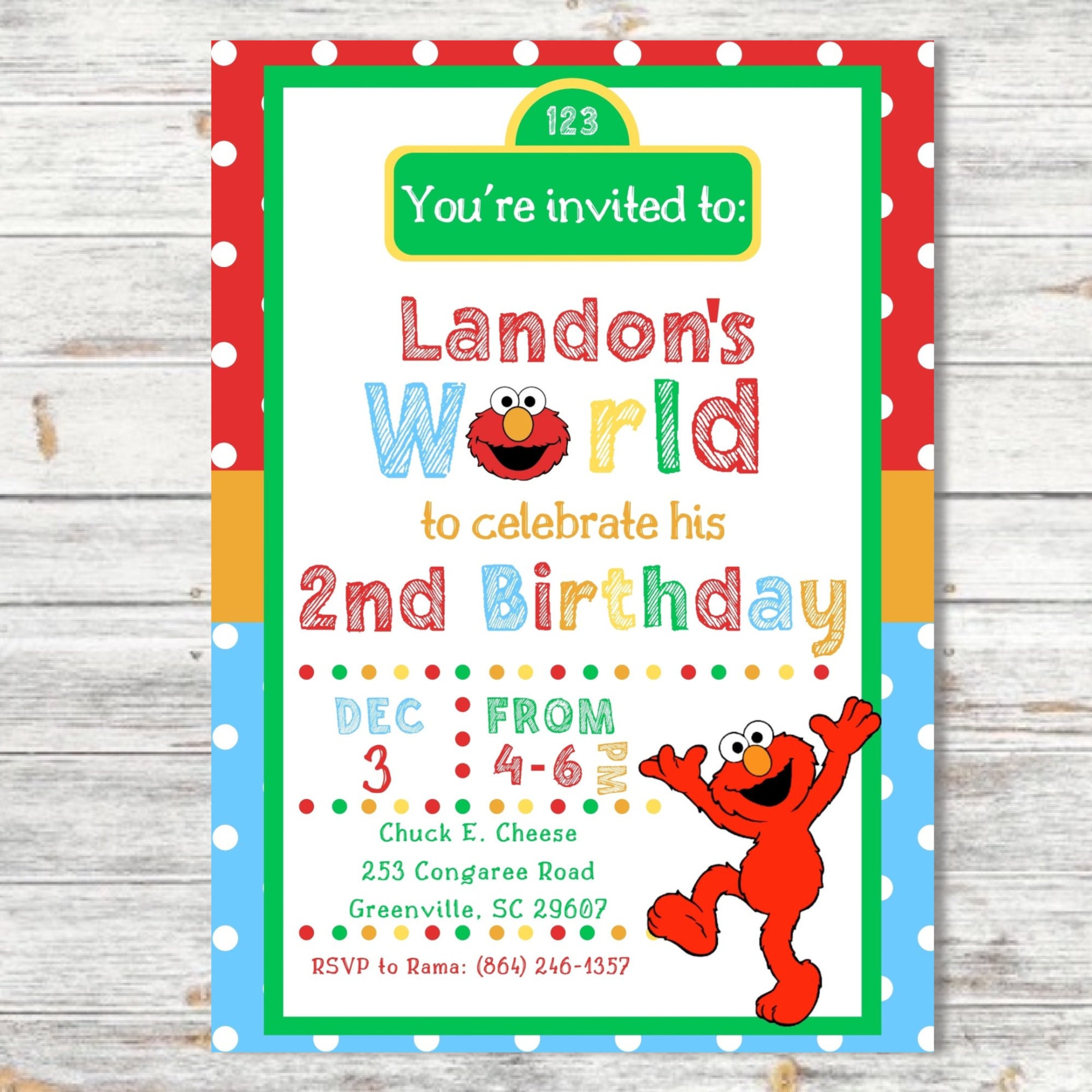 sesame-digital-birthday-invitation-1st-birthday-invitation-sesame-evite-sesame-birthday-invitation-elmo-invitation-etsy