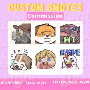 Custom Chibi Emotes x 1 | Premium Quality | Made to Order | Twitch | Kick | TikTok