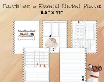 Dog- Foundations/Essentials Student Planner Time Management