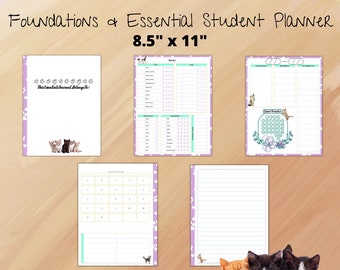 Cute Kitten- Foundations/Essentials Classical Conversations Student Planner Time Management