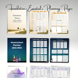 Classical Education Foundation/Essentials planner inserts for multiple children