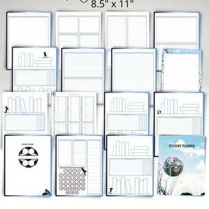 Soccer Challenge A Classical Conversations Student Planner Time Management -Blue