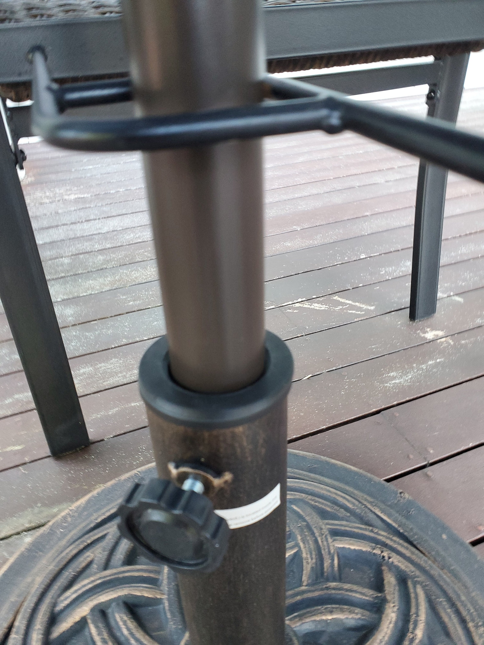 1.75 Hole to 1.5 Inch Umbrella Rod Stabilizer Adapter Sleeve for