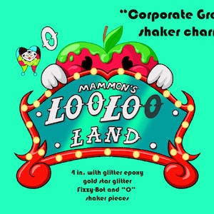 Helluva Corporate Greed shaker charm