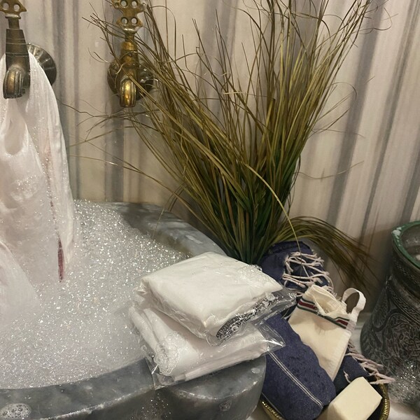 Turkish Bath, Foam Bag, Foam Massage, Peeling, Spa, Turkish Massage, Soap, Aroma Therapy, Anti-Stress, Turkish Hammam Bowl