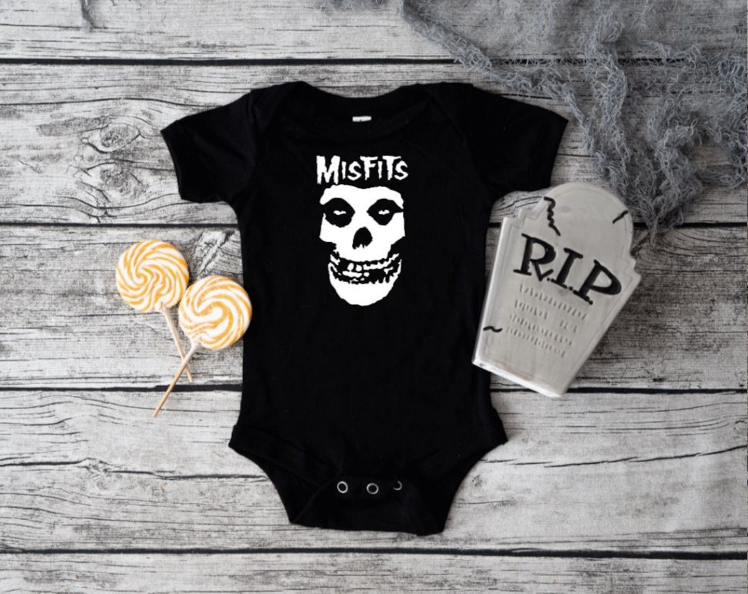 Misfits Onesie Punk Rock Baby Alt Baby Clothing Badass Baby Bodysuit