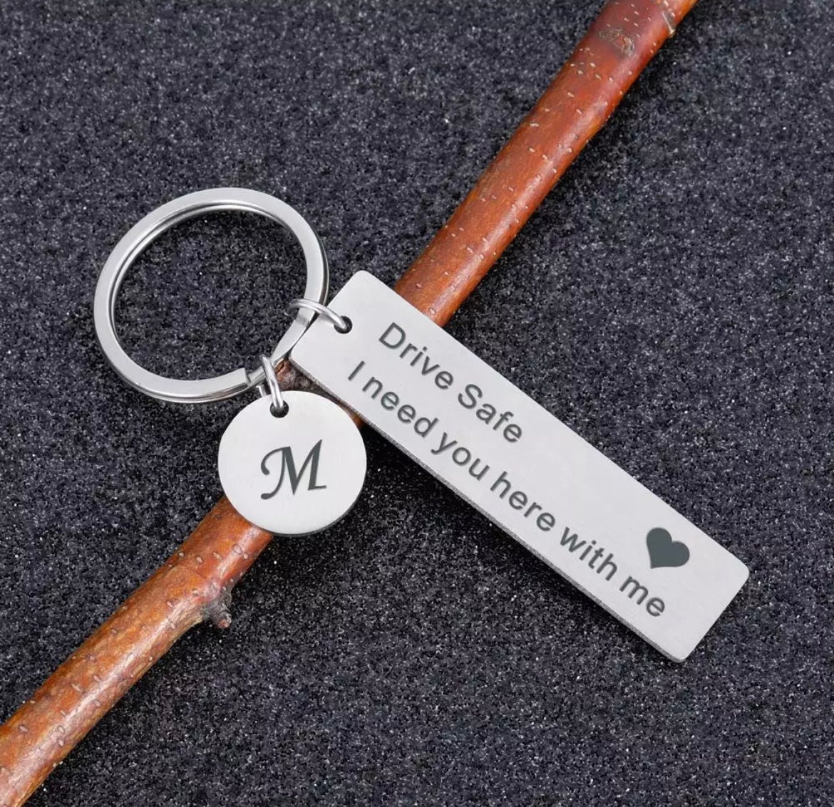 Personalized Keychain Custom Engraved Hand Stamped Keychain Etsy Canada
