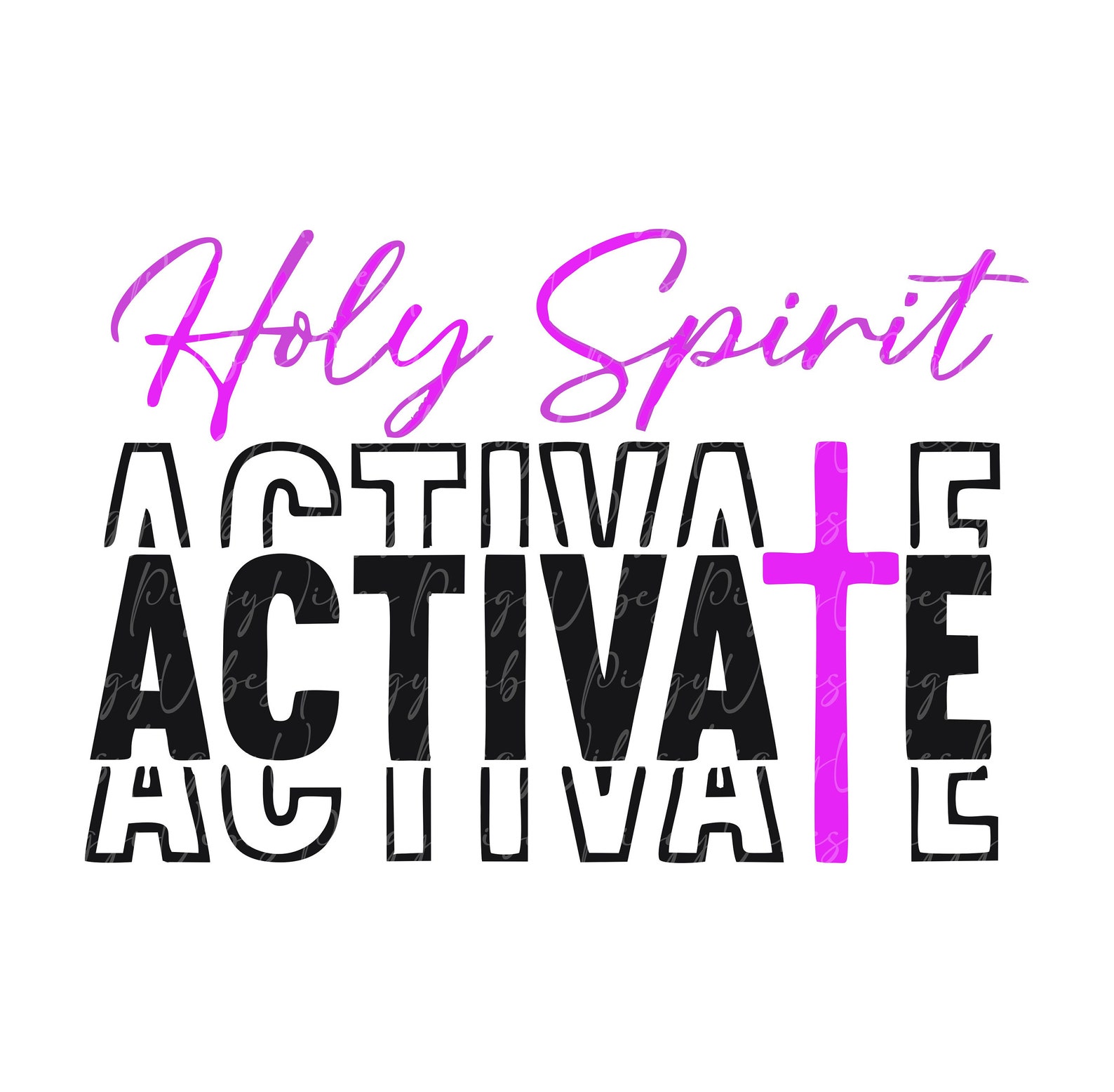 Holy Spirit Activate Svg Trendy Svg for Shirts Christian Svg - Etsy