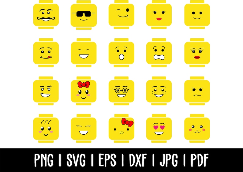 Brick Faces SVG Etsy
