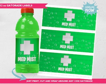 Gatorade Labels for Video Game Party Decor Video Game Birthday Party Favor Kid Party Printable for Kid Birthday Video Game Labels for Drinks