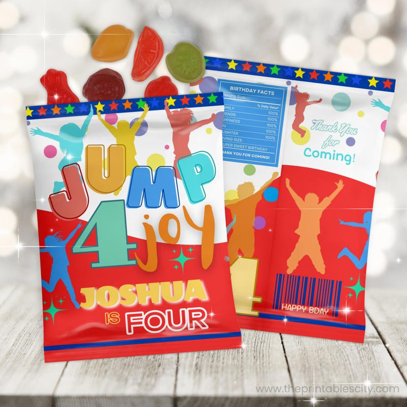 Jump Party Favor Bags - Etsy