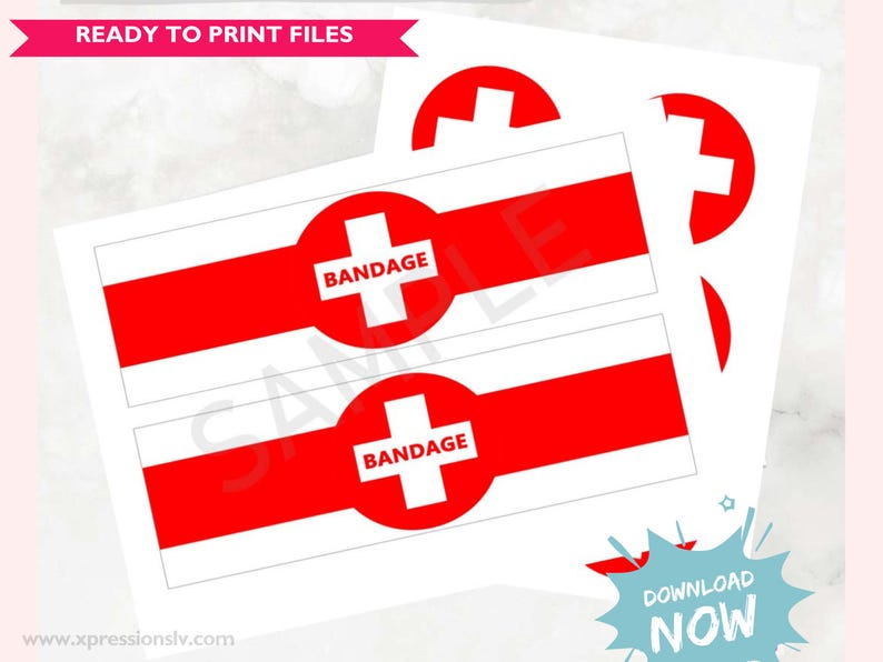 Bandage Labels for Video Game Party Decor Video Game Birthday Party ...