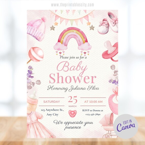 → View on Etsy: Editable We Can Bearly Wait Baby Shower Invitation Template for Girl Teddy Bear Balloon Invite Its A Girl Evite Baby Shower Party Printable Editable We Can Bearly Wait Baby Shower Invitation Template for Girl Teddy Bear Balloon Invite Its A Girl Evite Baby Shower Party Printable