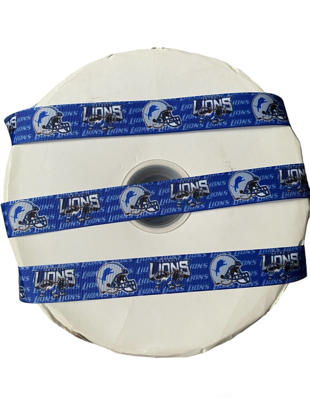 Lions Inspired Sports Team 7/8 Grosgrain Ribbon. Detroit Inspired