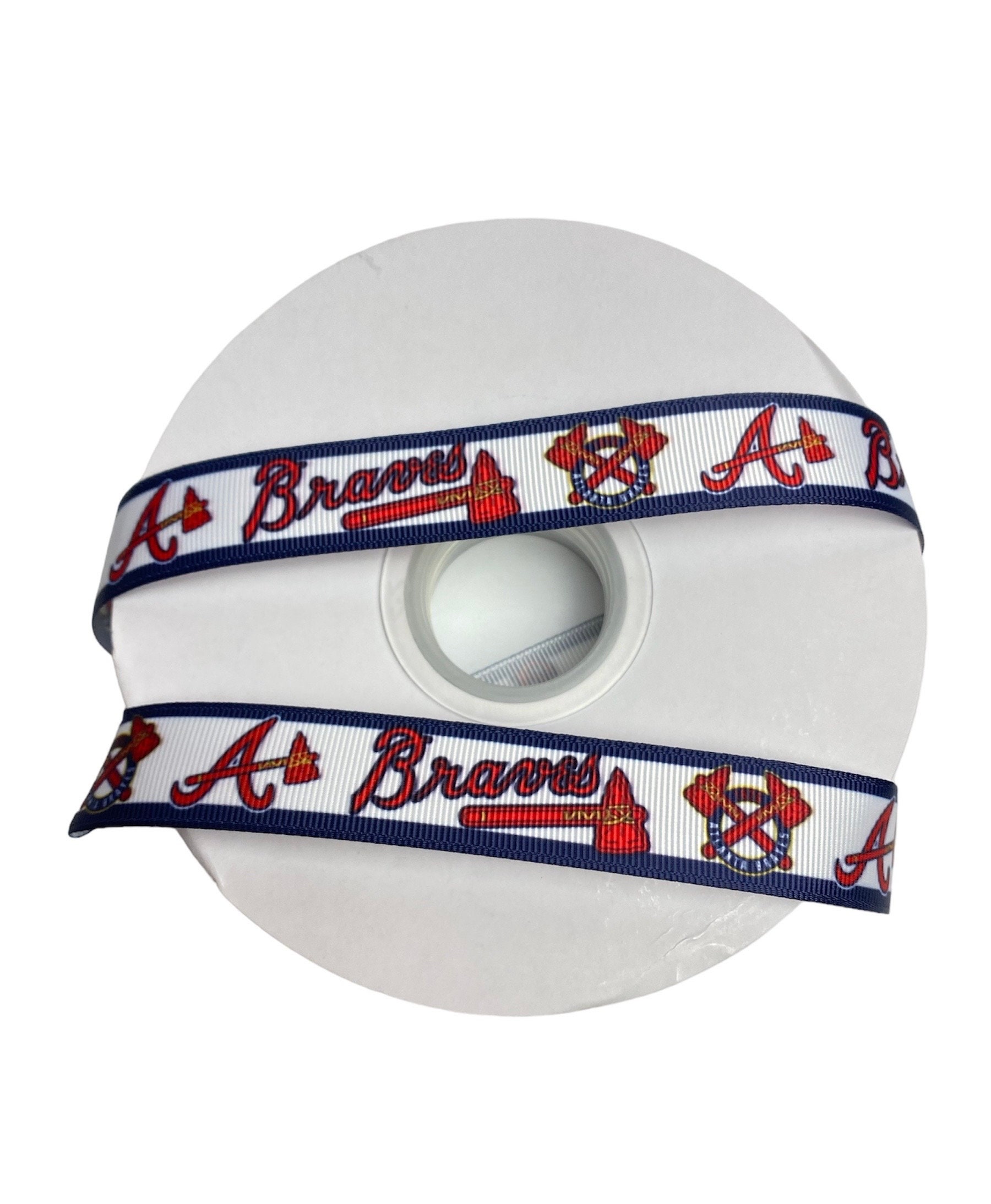 Atlanta Braves Baseball 7/8 Grosgrain Ribbon - Ribbon Plus