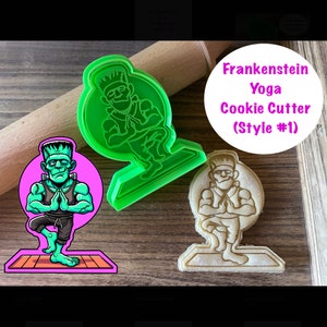 Frankenstein Cookie Cutter, Halloween, Yoga, Monster, Horror, Cookie Cutter and Stamp