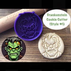 Frankenstein Cookie Cutter, Halloween. Horror, Monster, Cookie Cutter and Stamp