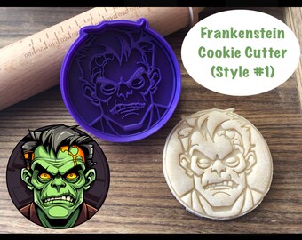 Frankenstein Cookie Cutter, Halloween. Horror, Monster, Cookie Cutter and Stamp