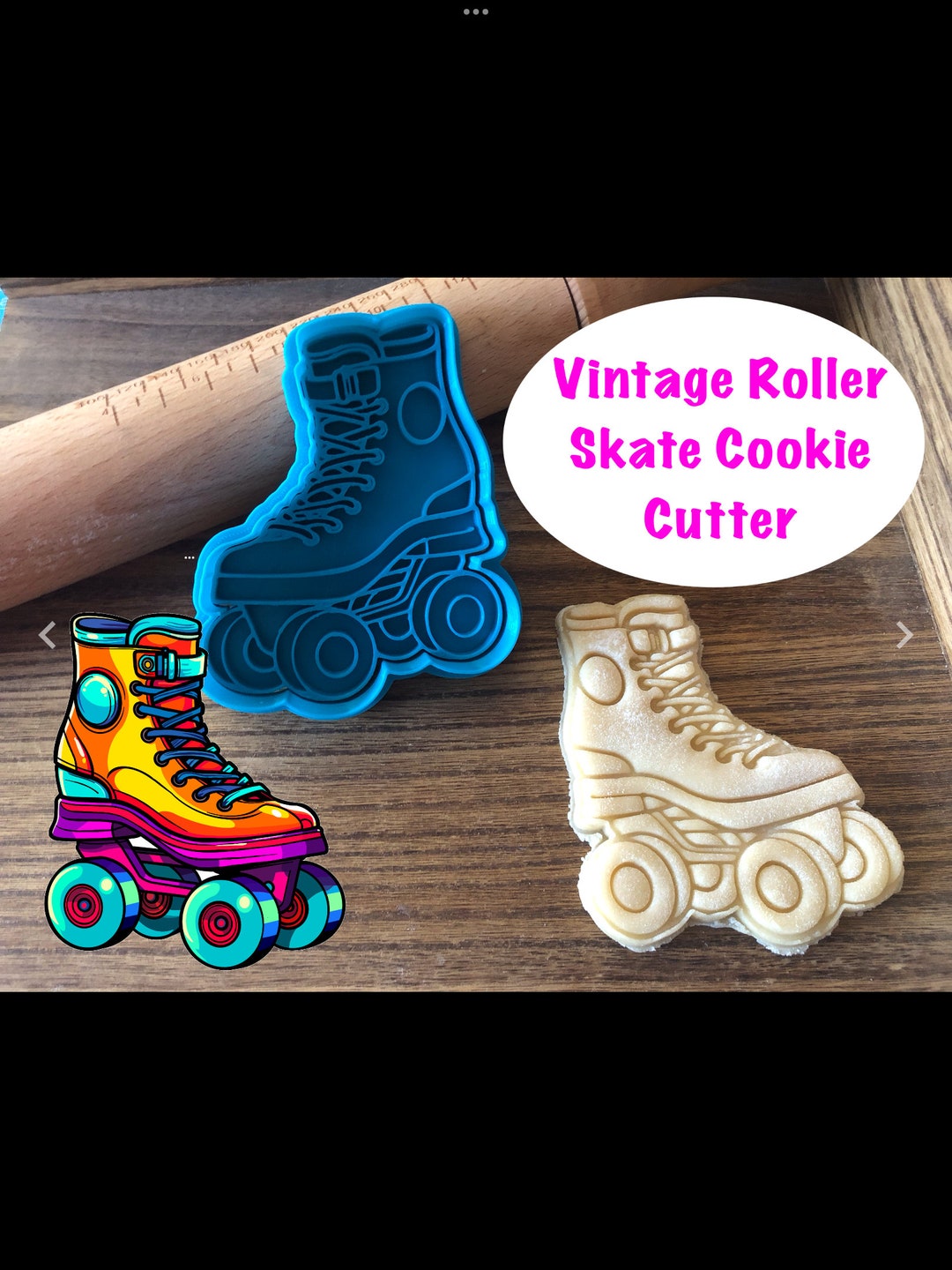 Roller Skate Cookie Cutter Retro Vintage 70's Etsy