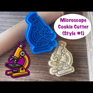 Microscope Cookie Cutter and Stamp