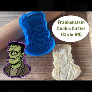 Frankenstein Cookie Cutter, Halloween Cookie Cutter and Stamp