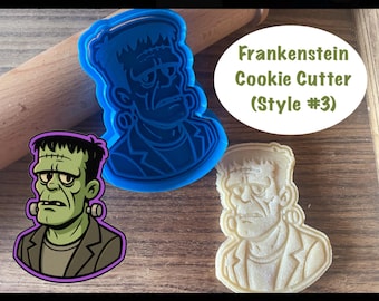 Frankenstein Cookie Cutter, Halloween Cookie Cutter and Stamp