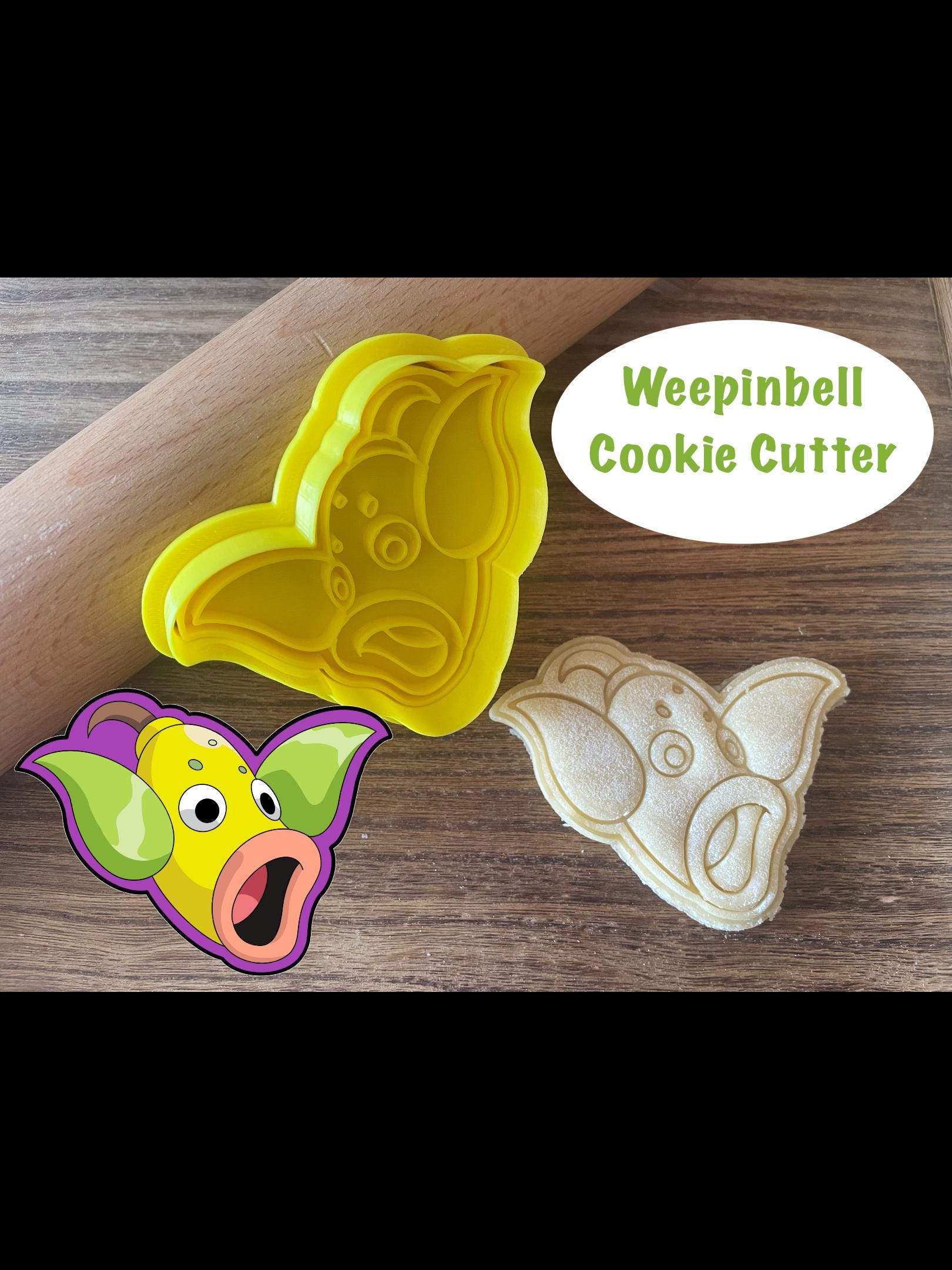 Anime Cookie Cutter, Grass Type Cookie Cutter and Stamp