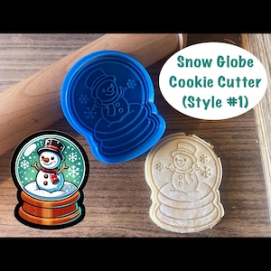 Snow Globe Cookie Cutter, Winter, Christmas Cookie Cutter and Stamp