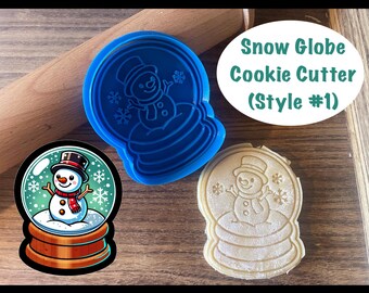 Snow Globe Cookie Cutter, Winter, Christmas Cookie Cutter and Stamp