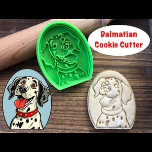 Dalmation Cookie Cutter, Dog, Pet, Animal, Cookie Cutter and Stamp